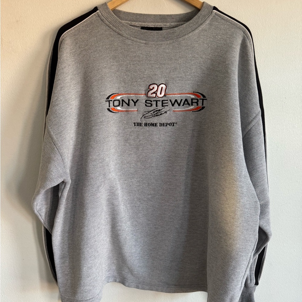 Vintage Tony Stewart Crewneck Sweatshirt / Large / Nascar / Home Depot